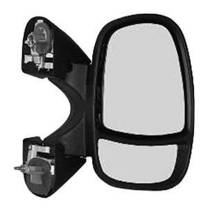 Rétroviseur droit manuel pour RENAULT TRAFIC II phase 1, 2001-2006, noir, Neuf