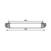 Intercooler pour ALFA ROMEO GIULIETTA 2010-2016, OEM: 50517002, Neuf