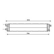Radiateur de refroidissement moteur pour AUDI A4 IV ph.1 2007-2011, OEM: 4G0145804, Neuf
