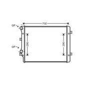 Radiateur de refroidissement moteur pour VOLKSWAGEN GOLF V 2003-2008, OEM: 1K0121251L, Neuf