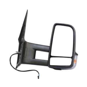 Rétroviseur droit pour MERCEDES SPRINTER II phase 1 2006-2013 (W906), électrique, noir, chauffant, avec feu, bras moyen, convexe, 6 PIN, Neuf