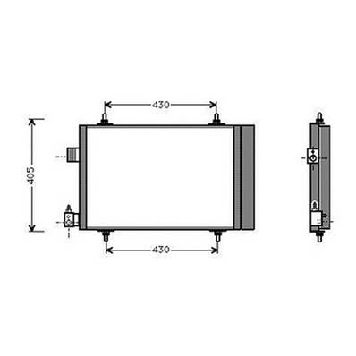 Condenseur de Climatisation pour CITROËN XSARA ph.2 2000-2004, OEM: 6455CV, Neuf