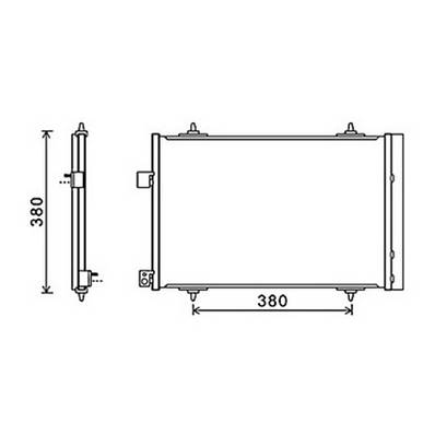 Condenseur de Climatisation pour CITROËN C5 II ph.1 2008-2010, OEM: 6455HV, Neuf