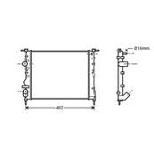 Radiateur de refroidissement moteur pour NISSAN KUBISTAR 2003-2010, OEM: 2140000QAV, Neuf