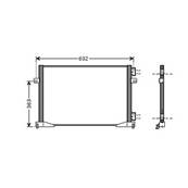 Condenseur de Climatisation pour RENAULT TRAFIC II ph.1 2001-2006, OEM: 2765000QAG, Neuf