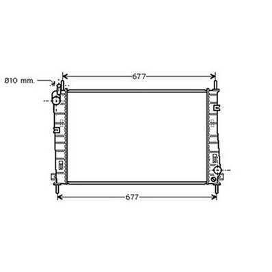 Radiateur de refroidissement moteur pour FORD MONDEO II ph.2 2003-2007, OEM: 1114764, Neuf
