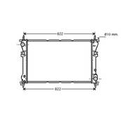 Radiateur de refroidissement moteur pour FORD TRANSIT Mk6 2000-2006, OEM: 1671800, Neuf
