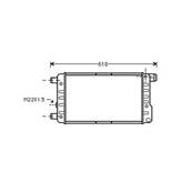 Radiateur de refroidissement moteur pour FIAT SEICENTO depuis 1998, OEM: 46405843, Neuf
