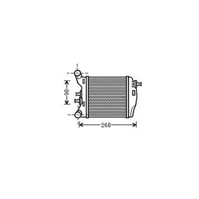 Intercooler pour FIAT 500 ph.1 2007-2015, OEM: 51819187, Neuf