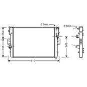 Radiateur de refroidissement moteur pour IVECO DAILY CITY 2000-2006, OEM: 504045487, Neuf