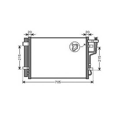 Condenseur de Climatisation pour HYUNDAI i30 I ph.1 2007-2010, OEM: 976062H000, Neuf