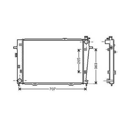 Radiateur de refroidissement moteur pour KIA SPORTAGE 2004-2010, OEM: 253102E500, Neuf