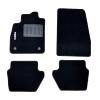 Kit 4 Tapis de sol Auto pour FORD FIESTA VII ph.1 2017-2021, sigle FIESTA VII ph.1, moquette noire et clips, Neuf