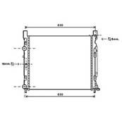 Radiateur de refroidissement moteur pour MERCEDES CITAN 2012-2021 (W415), OEM: A4155000102, Neuf