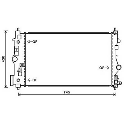 Radiateur de refroidissement moteur pour OPEL ZAFIRA TOURER 2011-2019, OEM: 1300305, Neuf