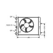 Radiateur de refroidissement moteur pour SKODA FABIA II ph.2 2010-2014, OEM: 6Q0121201BT, Neuf