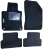 Kit 4 Tapis de sol Auto pour PEUGEOT 308 depuis 2017, avec sigle 308, moquette noire, avec CLIPS, Neuf