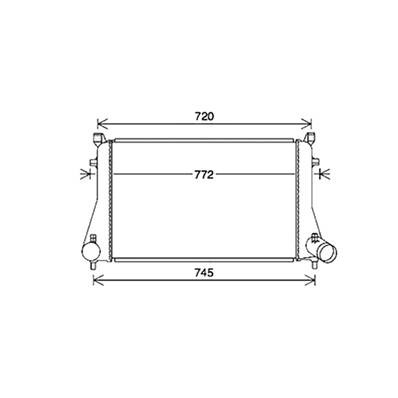 Intercooler pour VOLKSWAGEN GOLF VII ph.1 2012-2016, OEM: 5Q0145803K, Neuf