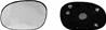 Miroir Glace rétroviseur gauche pour PEUGEOT 206 Plus (206+) 2009-2013 dégivrant, à clipser