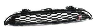 Grille radiateur pour MINI F55/F56 de 2014-2021 ONE/COOPER, Mod. Cooper S Noire avec moulures chromées, Neuve