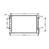 Radiateur de refroidissement moteur pour AUDI A6 II ph.2 2001-2004, OEM: 4B0121251A, Neuf