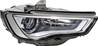 Phare Optique électrique avant droit pour AUDI A3 III ph.1 2012-2016, BI-XENON D3S,LED, avec moteur, parabole noire, Neuf