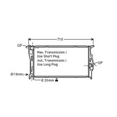 Radiateur de refroidissement moteur pour BMW Serie 1 E87 2004-2007, OEM: 17117788903, Neuf