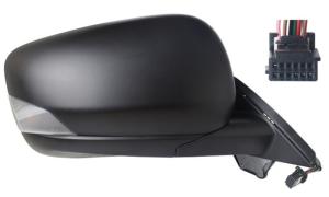 Rétroviseur droit pour RENAULT KANGOO III phase 1 depuis 2021, électrique, dégivrant, aspherique, feu clignotant, avec sonde, 9 pins, coque noir, Neuf