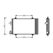 Condenseur de Climatisation pour PEUGEOT 406 1999-2004, OEM: 6453EC, Neuf