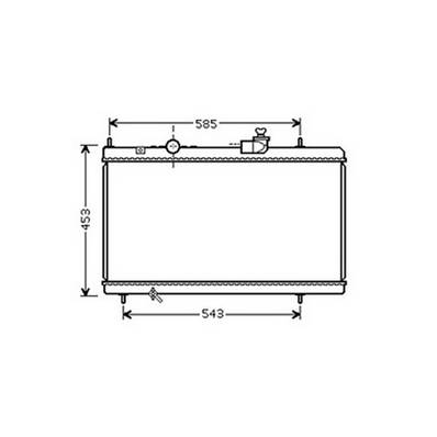 Radiateur de refroidissement moteur pour CITROËN C5 I ph.1 2001-2004, OEM: 1330K3, Neuf