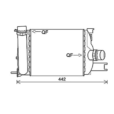 Intercooler pour DACIASTER I ph.2 2013-2017, OEM: 144967634R, Neuf