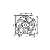 Ventilateur Radiateur moteur pour NISSAN MICRA III (K12) ph.1 2003-2005, OEM: 7701059786, Neuf