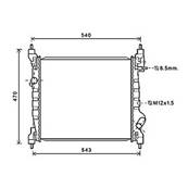 Radiateur de refroidissement moteur pour CHEVROLET SPARK ph.1 2009-2012, OEM: 95423942, Neuf