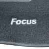 Kit 4 Tapis de sol Auto pour FORD FOCUS III phase 1, 2011-2014, avec sigle FOCUS, moquette noire, avec CLIPS, Neuf