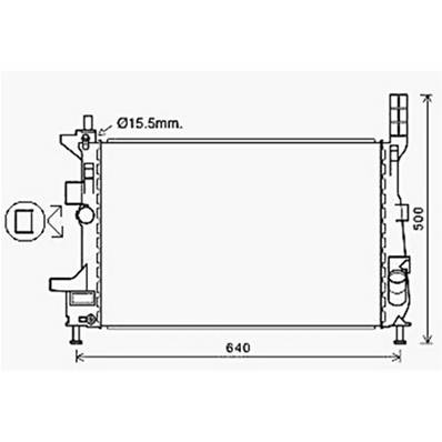 Radiateur de refroidissement moteur pour FORD C-MAX 2010-2015, OEM: 1830145, Neuf