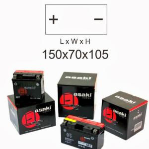 Batterie ASAKI CT9B-BS pour YAMAHA X-MAX YP400RA ABS 400cc de 2014 à 2017, Scellé, Neuve