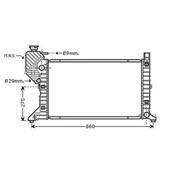 Radiateur de refroidissement moteur pour MERCEDES SPRINTER I ph.1 1995-2000 (W900-W904), OEM: 9015003500, Neuf