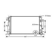 Radiateur de refroidissement moteur pour MERCEDES SPRINTER II ph.1 2006-2013 (W906), OEM: 2E0121253, Neuf