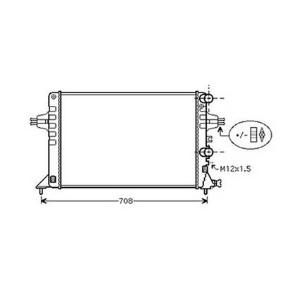 Radiateur de refroidissement moteur pour OPEL ASTRA G 1998-2004, OEM: 1300258, Neuf