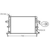 Radiateur de refroidissement moteur pour OPEL ZAFIRA A 1999-2005, OEM: 1300270, Neuf