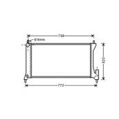 Radiateur de refroidissement moteur pour OPEL AGILA 2000-2008, OEM: 09214213, Neuf