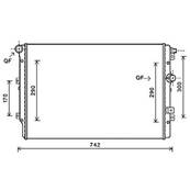 Radiateur de refroidissement moteur pour VOLKSWAGEN TIGUAN I ph.2 2011-2015, OEM: 5N0121253N, Neuf