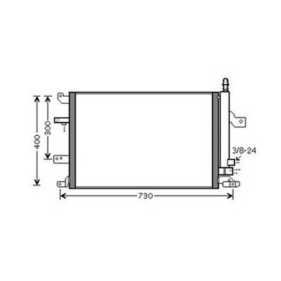Condenseur de Climatisation pour VOLVO V70 II 2005-2007, OEM: 30781281, Neuf