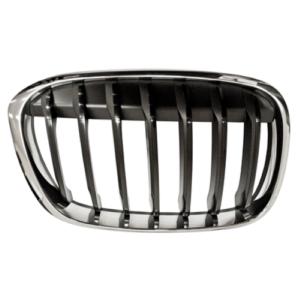 Grille radiateur avant droite pour BMW X1 F48 depuis 2015, chromée/noire, Neuve