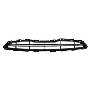 Grille de calandre supérieure pour NISSAN MICRA IV (K13) ph.1, 2010-2013, noire & moulure chromée