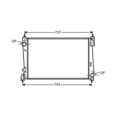 Radiateur de refroidissement moteur pour ALFA ROMEO MITO 2008-2016, OEM: 50530543, Neuf