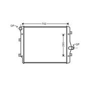 Radiateur de refroidissement moteur pour VOLKSWAGEN PASSAT CC 2008-2011, OEM: 1K0121251AB, Neuf