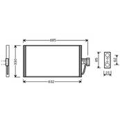 Condenseur de Climatisation pour BMW Serie 5 E39 1995-2000, OEM: 64538375513, Neuf