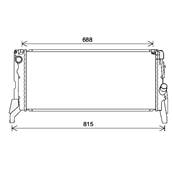 Radiateur de refroidissement moteur pour MINI ONE/COOPER F55/F56 2014-2021, OEM: 17117617635, Neuf