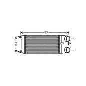 Intercooler pour CITROËN C2 ph.2 2008-2010, OEM: 0384N1, Neuf
